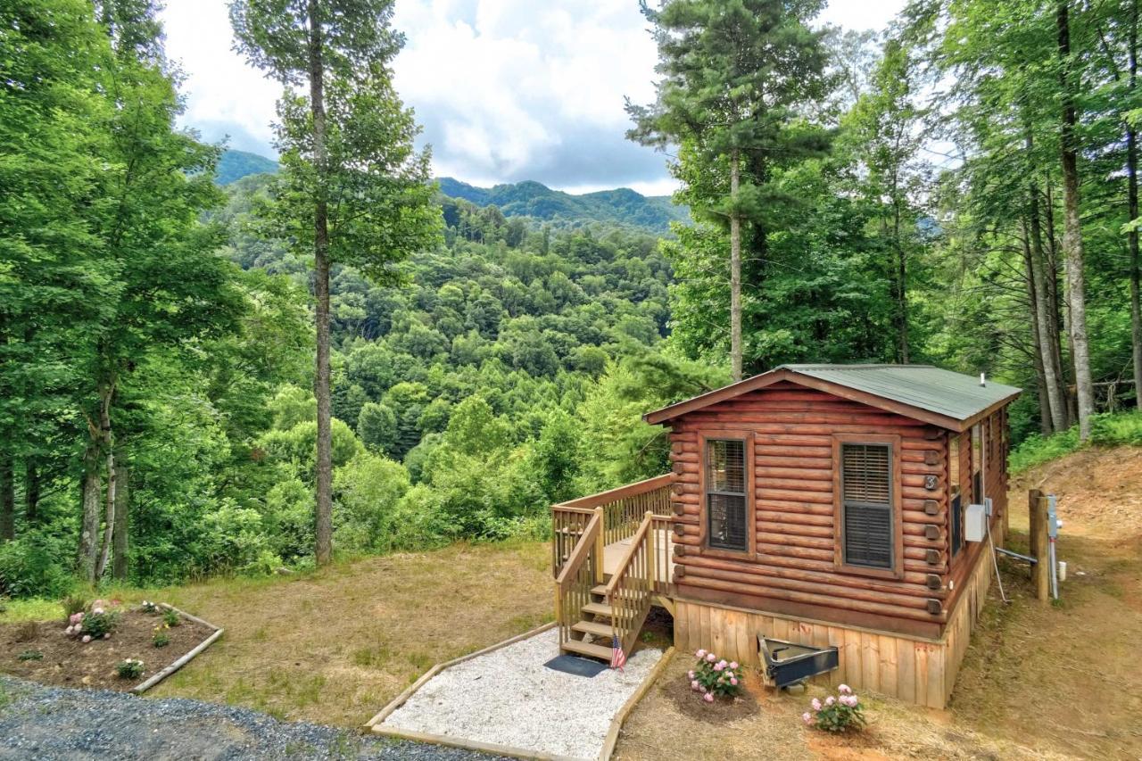 Quaint Log Cabin With Views Near West Jefferson Warrensville Extérieur photo